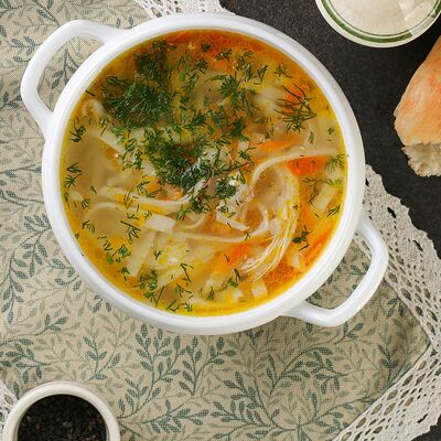 Суп-лапша по-домашнему в Мархал по цене 387 ₽