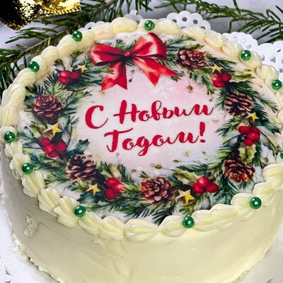 Бенто-торт «С Новым Годом!» в Сладкое бюро по цене 2100 ₽