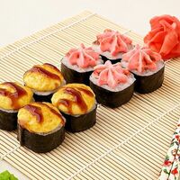 Запечённые хосомаки с угрем в Ясураги