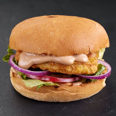 Бургер с курицей в По Чесноку по цене 555 ₽