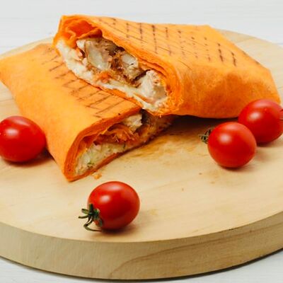 Шаурма со свининой в сырном лаваше в Шаурма time по цене 340 ₽