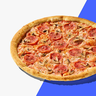 Пицца с ветчиной и грибами в 10 идеальных пицц по цене 650