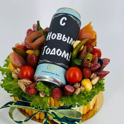 Халяль тортик с безалкогольным пивом С новым годом в Дарите красиво по цене 4399 ₽