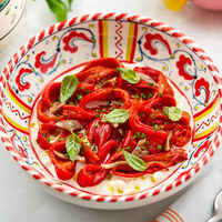 Перчики рамиро со страчателлой и анчоусами в Osteria Dolce