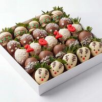 Коробка клубники в шоколаде Оленята 2026 L в Клубника в шоколаде VeryBerryLab