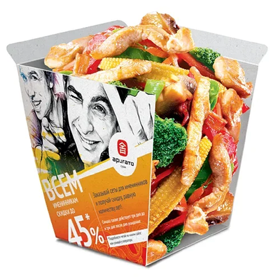 Wok с курицей в Аригато по цене 510 ₽