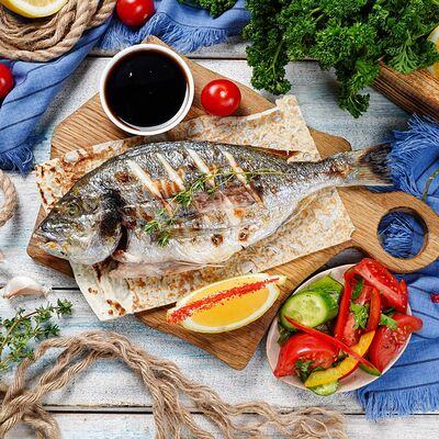 Шашлык из дорадо в Ананури по цене 1180 ₽