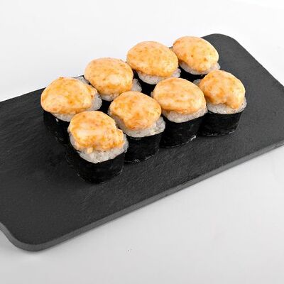 Запеченный ролл с креветкой в Кафе на развилке по цене 633 ₽