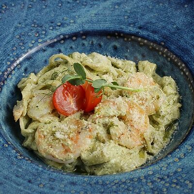 Паста с креветками в FRIENDLOUNGE по цене 580 ₽