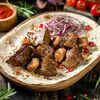 Шашлык из говяжьей печени с курдюком в Шашлык №1 по цене 480