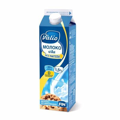 Молоко ультрапастеризованное Valio Eila esl 1,5% безлактозное Финляндия, Бзмж в Азбука Вкуса Экспресс Меню по цене 199 ₽
