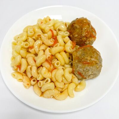 Тефтели в соусе с макаронамив Привет, Десерт! по цене 256 ₽