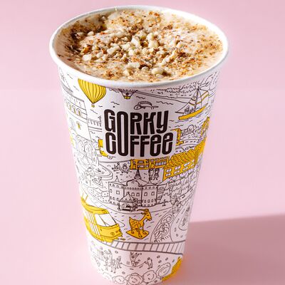 Авторский латте с орешками в Gorky Coffee по цене 280 ₽