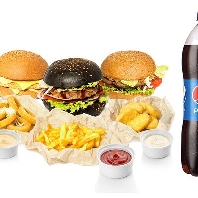 Комбо-набор Бургер мания в Hot-Pizza по цене 1965 ₽