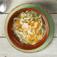 Домашняя лапша с курицей в Чача