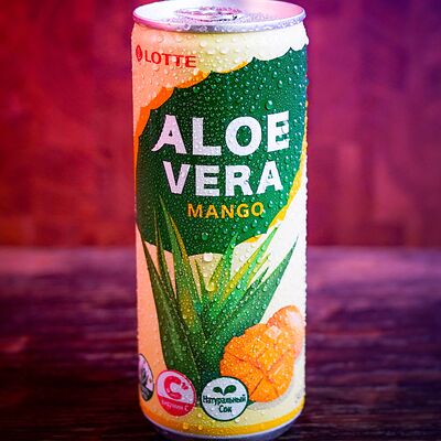 Lotte Aloe Vera манго, напиток с кусочками алоэ в Meiwei по цене 100 ₽