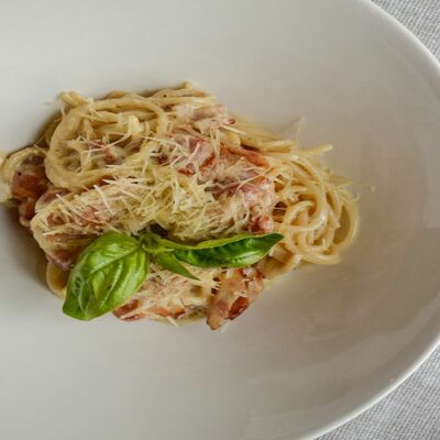 Паста Карбонара в Тревеллерс кофе по цене 489 ₽