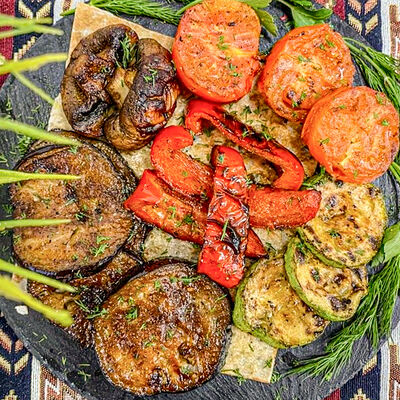 Овощи гриль в Хочу мясо по цене 360 ₽