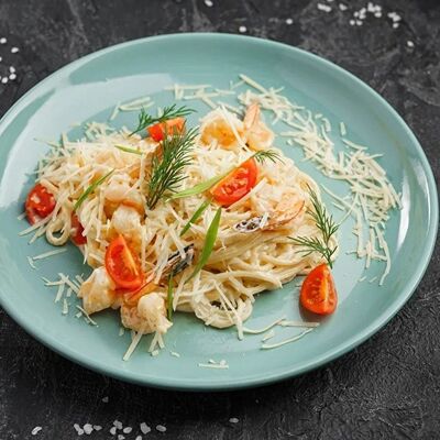 Паста с креветками Гамберетти в Yummy yummy по цене 299 ₽