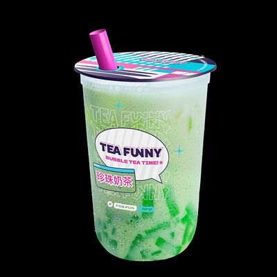 Милкшейк Киви-личи с шариками личи M в Tea Funny по цене 455 ₽