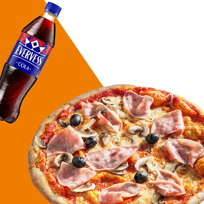 Пицца Портобелло 32 см и Evervess-кола в Перчини по цене 940 ₽