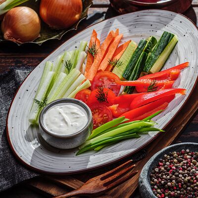 Овощное ассорти в Пельмения по цене 519 ₽