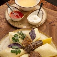 Аварский хинкал с сушеным мясом в Чаван Чуду