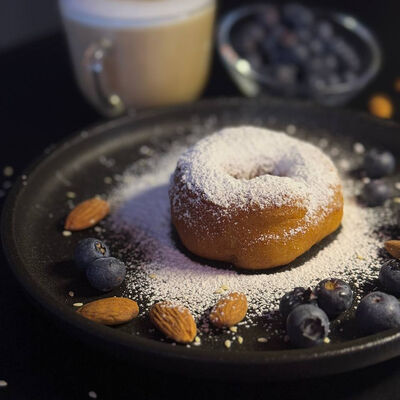 10 Пончиков с Шоколадным топпингом в Съедим всё по цене 1100 ₽