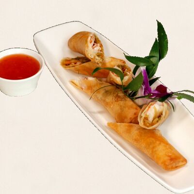 Спринг-роллы с креветками в Золотая панда по цене 1465 ₽