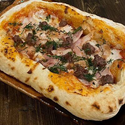 Пиццета мясная в ДВА ОТЦА по цене 340 ₽