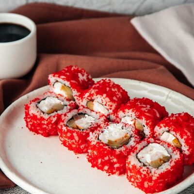 С рыбой и креветками в Суши-Маркет по цене 595 ₽