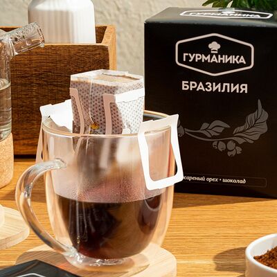 Кофе в дрип пакетах Бразилия в Магбургер №035 по цене 0 ₽