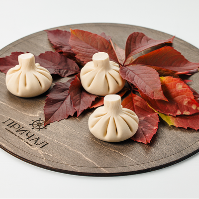 Хинкали с курицей и сыром 3шт п/ф в Причал по цене 240 ₽