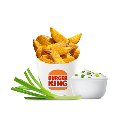 Картофель Деревенский Сметана и Лук стандартный в Бургер Кинг по цене 225 ₽