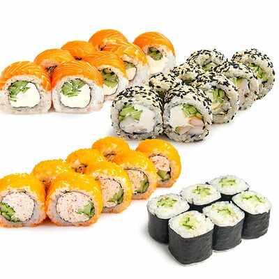 Сет Классика в Некруглая пицца и роллы по цене 1719 ₽