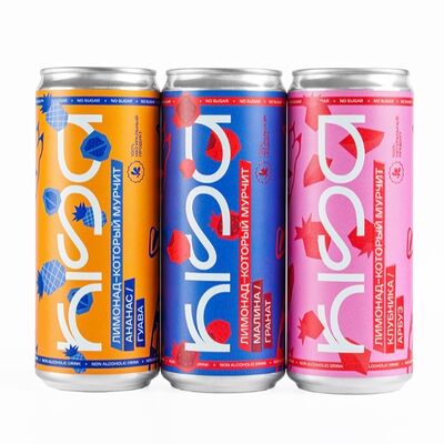 Лимонад Kisa без сахара Малина-гранатв 96 азиаток по цене 325 ₽