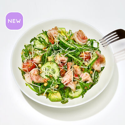Салат с креветками в Много лосося по цене 560