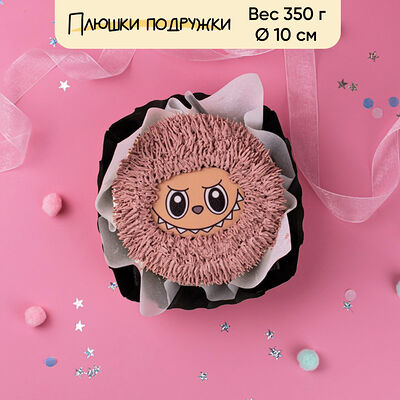 Бенто-торт Волосатик Лабубу розовый 350 г в Плюшки подружки по цене 1560 ₽