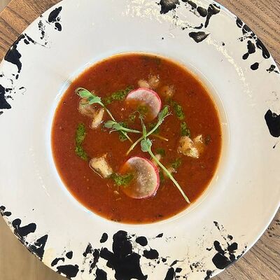 Томатный с креветками в Кофестория по цене 540 ₽