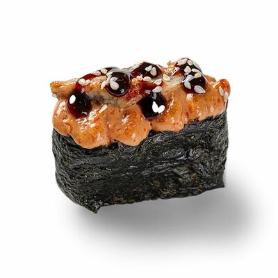 Гункан с Угрем в Некруглая пицца и роллы по цене 220 ₽