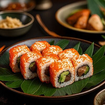 Ролл Калифорния с лососем в Shegai Family по цене 670 ₽