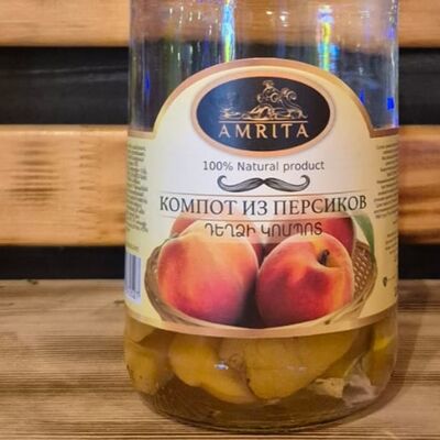 Компот из персика Амрита в Мясо на углях Армянская кухня по цене 390 ₽
