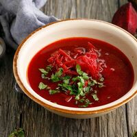 Постный борщ с пампушкой в ЛарисуВаннуХочу