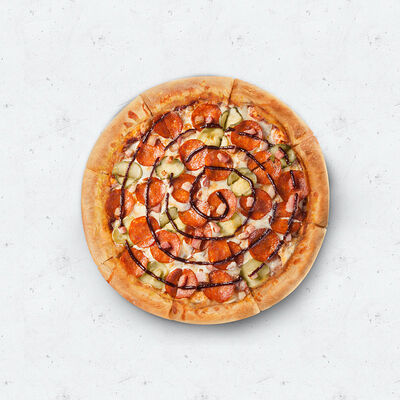 Пицца Пепперони с беконом 23 см на традиционном тесте в Pizza HeartPizza Hut по цене 309