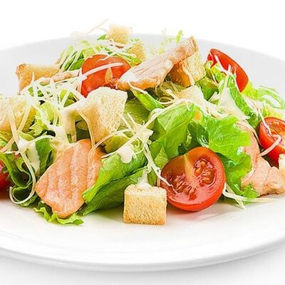 Цезарь с лососем в Лосось Культура Бар по цене 699 ₽