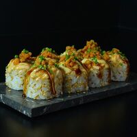 Запечённый ролл с гребешком в Rick'n'Roll