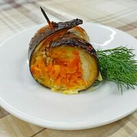 Рулеты из скумбрии с овощами в Спутник