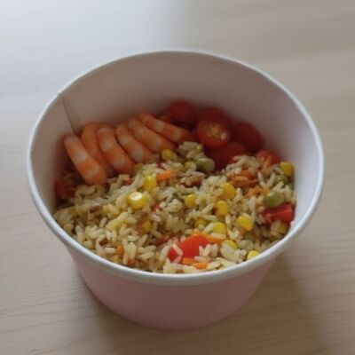 Тарелка с креветкамив Сбалансированные тарелки по цене 890 ₽