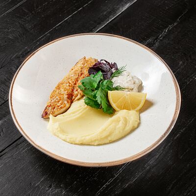 Скумбрия на гриле с картофельным пюре в Я тебя люля по цене 890 ₽