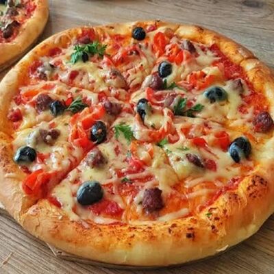 Пицца Морская жемчужина с Королевскими Креветками в Тетя Маргарита по цене 1490 ₽